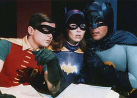 Batman, Robin and Batgirl