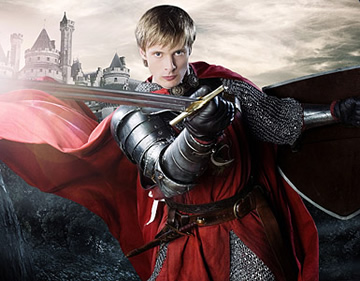 King Arthur on Merlin