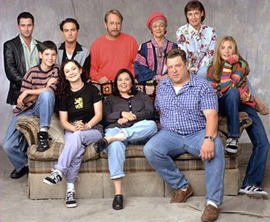 The cast of Roseanne