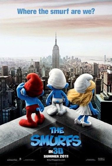 Smurfs movie poster