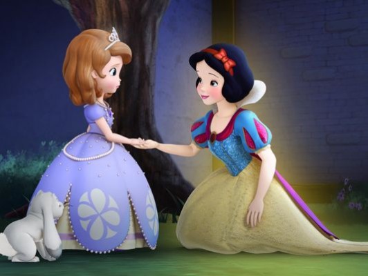 sofia the first with snow white