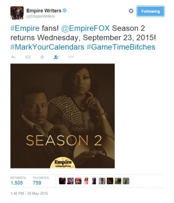 Empire TV show on FOX: season 2