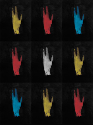 "Hand in Vulcan Gesture" by Leonard Nimoy