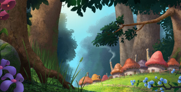 The Smurfs The Lost Village TV show feature film sequel from Sony in 2017.