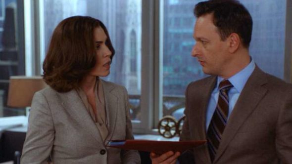conclusion on the series finale, Sunday, May 8 (9:00-10:00 PM, ET/PT) on the CBS Television Network. Pictured Julianna Margulies as Alicia Florrick and Josh Charles as Will Gardner Photo: Best Possible Screen Grab/ CBS ©2016 CBS Broadcasting, Inc. All Rights Reserved