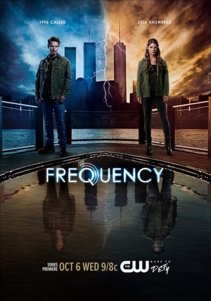 Frequency TV show on The CW: season one key art (canceled or renewed?).