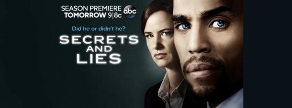 Secrets and Lies TV show on ABC: ratings (cancel or season 3?)