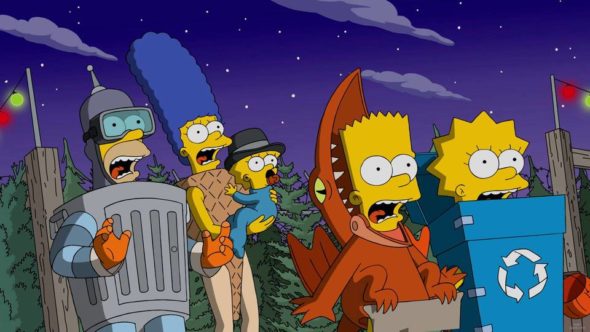 THE SIMPSONS: In the midst of a major drought, Mr. Burns introduces a Hunger Games-style contest in which Springfield’s children fight each other for a day in Burns’ personal reservoir. Meanwhile, Lisa’s imaginary best friend, Rachel, is jealous of Lisa’s real best friends and starts killing them. Moe tells Bart that the barflies are actually covert agents and that he wants Bart join their team in Homer’s place in the all-new “Treehouse of Horror XXVII” episode airing Sunday, Oct. 16, (8:00-8:31 PM ET/PT).