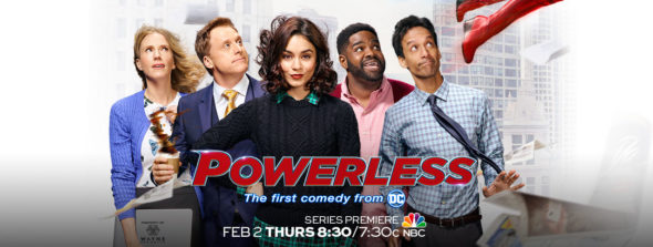 Powerless TV show on NBC: ratings (cancel or season 2?)