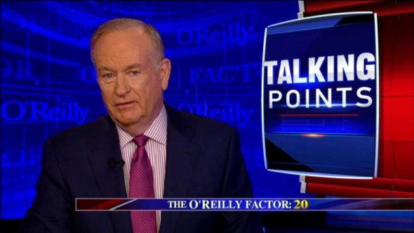 The O'Reilly Factor TV show on FOX: cancelled, no season 22