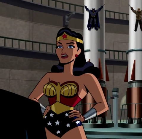 Wonder Woman homage on Batman: The Brave and the Bold