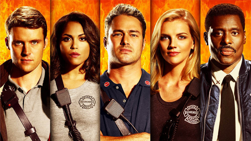 Chicago Fire NBC Releases Season Five Key Art & OnSet Cast Photo with