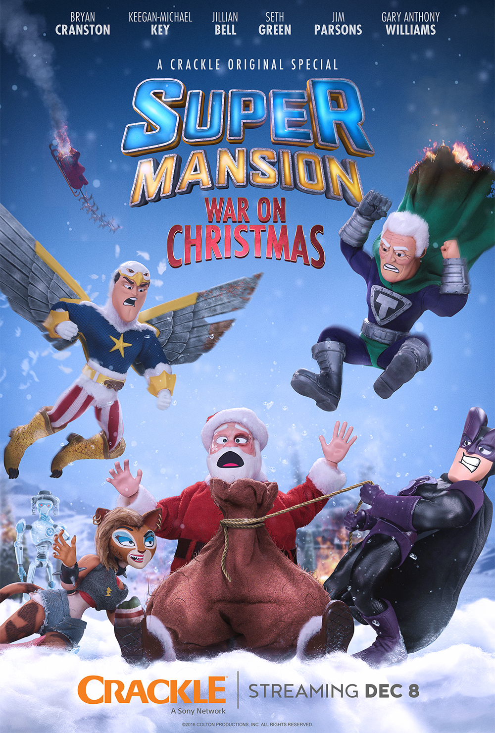 SuperMansion Crackle Previews the Christmas Special canceled