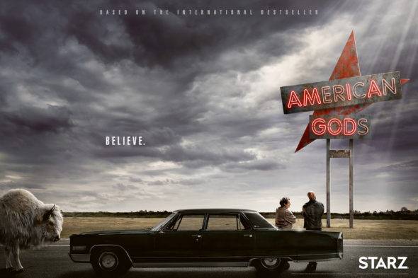 American Gods TV show on Starz: season 1 (canceled or renewed?)