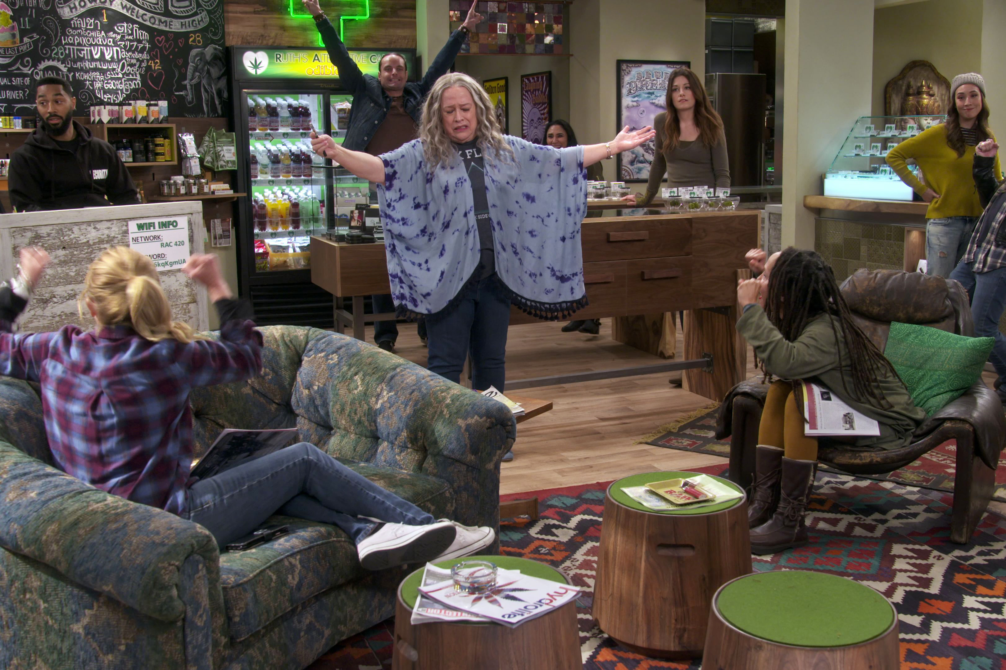 Disjointed: Kathy Bates Offers Free Joints in New Netflix Series Preview - canceled TV ...