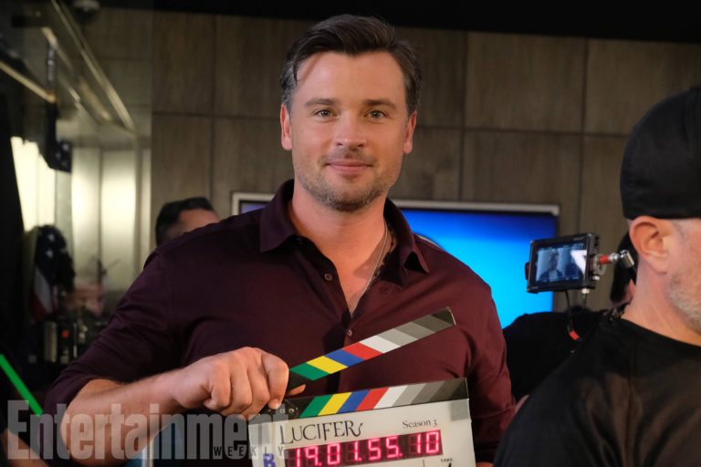 Lucifer Season Three Photos Of Tom Welling Smallville Released Canceled Renewed Tv Shows 