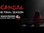 Scandal TV show on ABC: season 7 ratings (cancel renew season 8); Scandal: no season 8, ending.