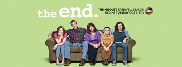 The Middle TV show on ABC: season 9 ratings (ending, no season 10); The Middle on ABC canceled, no season 10.