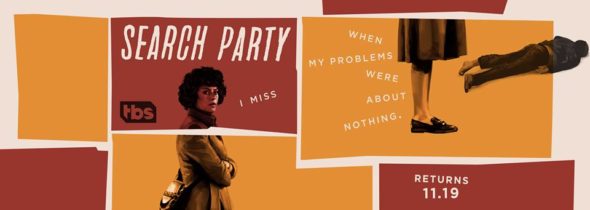 Search Party TV show on TBS: season 2 ratings (cancel or renew season 3?)