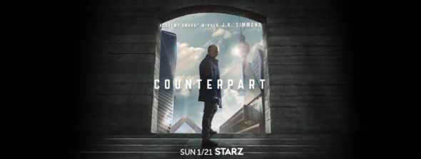 Counterpart TV show on Starz: season 1 ratings (canceled or renewed season 2?)