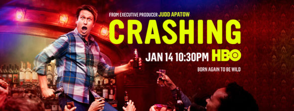 Crashing TV show on HBO: season 2 ratings (canceled or renewed season 3?)