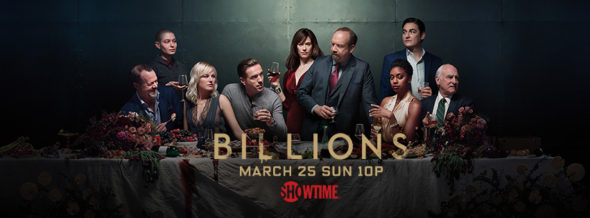 Billions TV show on Showtime: season 3 ratings (cancel renew season 4?)