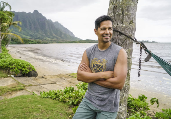 Magnum PI TV show on CBS: season 1 (canceled or renewed?); PIctured: Jay Hernandez as Thomas Magnum