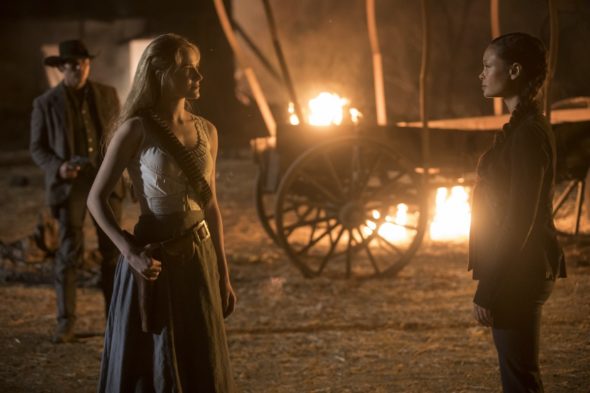 Westworld TV show on HBO: season 3 renewal (canceled or renewed?); PICTURED: Evan Rachel Wood, Thandie Newton