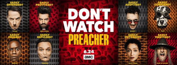 Preacher TV show on AMC: season 3 ratings (canceled renewed season 4?)