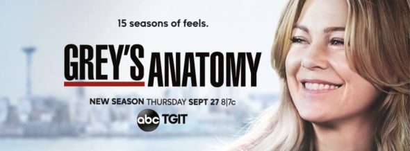 Grey's Anatomy TV show on ABC: season 15 ratings (cancel or renew?)