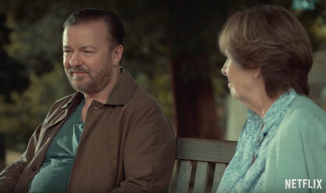 After Life Netflix Previews Ricky Gervais Dark Comedy Series