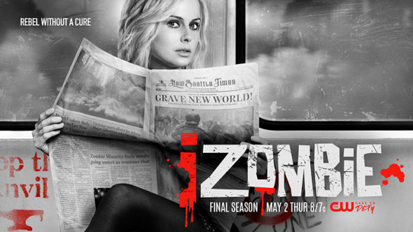 iZombie TV show on The CW: season 5 ratings (canceled, no season 6 renewal)