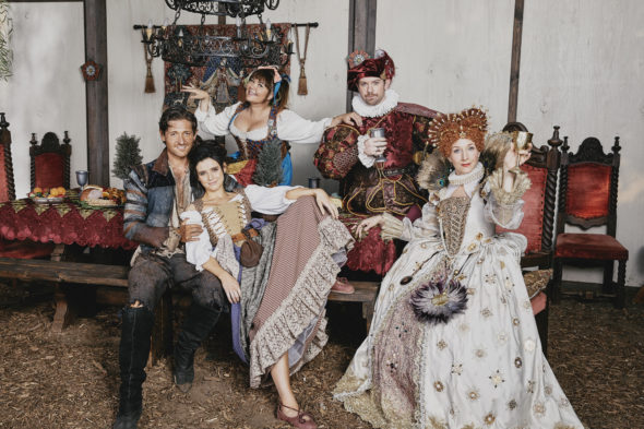 TV Show Description; American Princess TV show on Lifetime: canceled or renewed for another season?; Pictured: Lucas Neff, Georgia Flood, Seana Kofoed, Mary Hollis Inboden, Rory O’Malley 