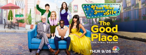 The Good Place TV show on NBC: season four ratings (cancel or renew?)