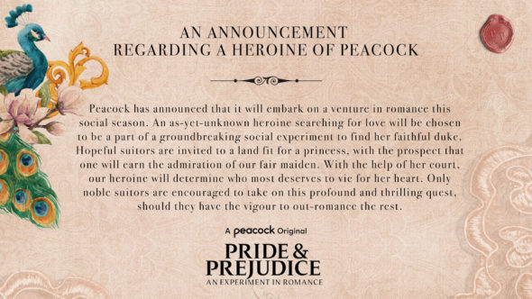 Pride & Prejudice TV Show on Peacock: canceled or renewed?