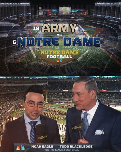 Army vs Notre Dame on NBC